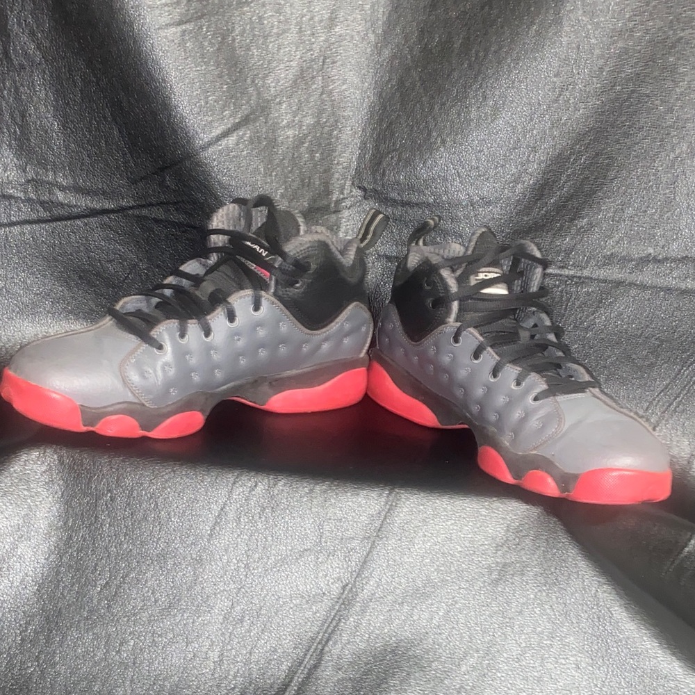 Jordan Kids Sneakers in Black, Gray, and Red - Picture 5 of 7